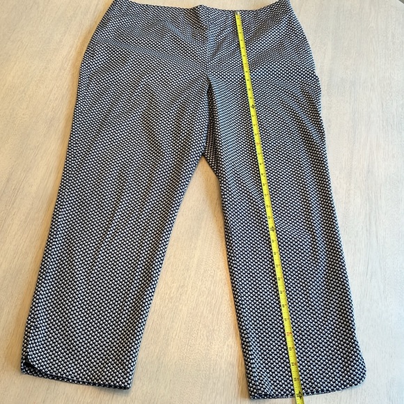 Talbots Women’s Navy Blue White Sailboat‎ Nautical Heritage Pants Size 14 - Picture 4 of 14